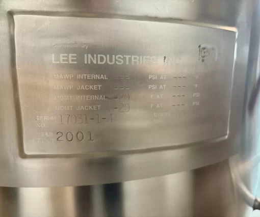 Lee Industries (Process Systems & Equipment) 30 Gallon Style "A" Electrically Heated Kettle with/ Mixer - Image 14